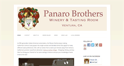 Desktop Screenshot of panarobros.com