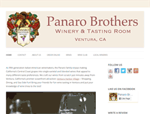 Tablet Screenshot of panarobros.com